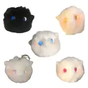 Plush Toy Backpack Pendant Cartoon Blush Cat Ball Doll Keychain Ornament