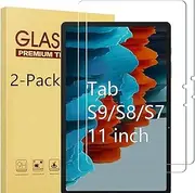 USTIYA Screen Protection for Samsung Galaxy Tab S9 2023/S8 X700/S7 T870 11 inch Tempered Glass 2 Pack