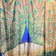 Colorful Feather Patterned Tapestry Wall Hanging Peacock Tapestry Home Decor US