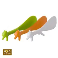在飛比找momo購物網優惠-【HOLA】站立型松鼠造型飯匙 混色隨機