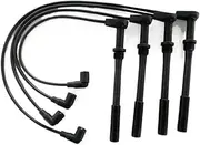 daili Store (4pcs/kit) Ignition Wire Set High Tension Lead Lines Compatible with Chery A1 X1 M1 SQR473F Engine Auto Car Motor Part S12-3707170CA