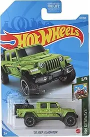 [Hot Wheels] 20 Jeeps Gladiator, [Green] 117/250 Getways 5/5