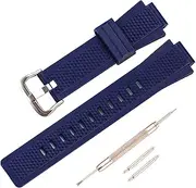 [Rihahisy] Replacement Resin Strap Compatible with Casio GST-B200 Men's Watch Accessories, M, Silicone, Agate