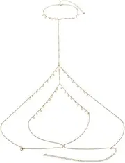 [Generic] Sexy Body Chain Crystal Chain Bra Layered Body Jewelry Crystal Waist Chain Body Accessory for Women and Girls