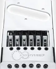 Evertune T Model 6 String Bridge for Tele Style Guitars Chrome