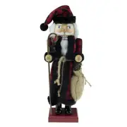 Clever Creations White Vintage Santa 14 Inch Traditional Wooden Nutcracker, F...