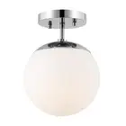 JONATHAN Y Lighting JYL7499 Marcel Bistro 8"W LED Semi-Flush - White
