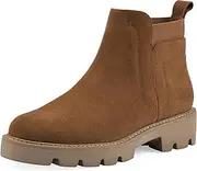 [WHITE MOUNTAIN] Women's Glassie Lug Sole Chelsea Ankle Bootie