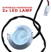 2 x BAUMATIC EUROMAID RANGEHOOD LED LIGHT ASSY VCH92G_SE285PAIR 7737