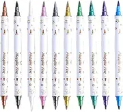 Drawing Pens for Nails | 10X Manicure Craft Nails Drawing Pens | Home and Salon Use Scrapbook Highlighter Fingernails Beauty Maker for Mother, Wife