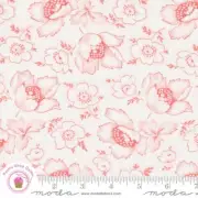 Moda LINEN CUPBOARD 20481 11 Strawberry Red Floral FIG TREE Quilt Fabric