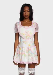 [Dolls Kill x Care Bears] So Tenderhearted Apron Dress