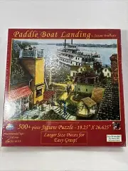 500 Piece Susan Bradeau Art Puzzle "Paddle Boat Landing" 19.25 " X 26.625 "
