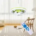 Fan with Light LED Fan Light RGB Timing Function Fan Lamp