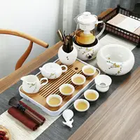 在飛比找樂天市場購物網優惠-晟窯德化白瓷羊脂玉瓷茶具套裝家用整套功夫茶具現代簡約蓋碗茶壺