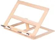 KALLORY 1PC Reading Stand Portable Multipurpose Book Bracket for Notebook Tablet and Picture Display Wooden Design for Easy Use and Storage