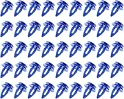 EMSea 50x Car Trim Clip Retainers LR027255 Blue Plastic Front Rear Wheel Arch Moulding Fasteners Compatible with Range Rover Evoque