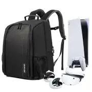 For PS5/PS5 Slim/PS VR2 Gaming Console Travel Carrying Case Storage Bag Backpack