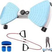 Waist Twisting Exercise Machine with Digital Display & Elastic Draw Cord for Women – Abdominal Fat Training Equipment blue