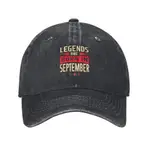 LEGENDS BORN IN SEPTEMBER CASQUETTE 可調節牛仔帽太陽帽棒球帽