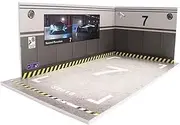 Alloy Car Model Toy Display Stand 1:32 1:24 PVC Simulation Underground Parking Building Model Live Broadcast Scene Decoration Without Lights Car Garage Protection Collectibles(24018)