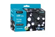 Sansai 100 LED Electric Globe Decorative Christmas String Lights Cool White