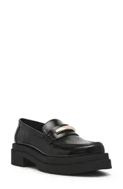 Steve Madden Rodrigo Platform Bit Loafer in Black Box at Nordstrom, Size 8