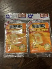 HotHands Hand Warmers Pairs Safe Natural Odorless Pocket Heat 4 Packs Total