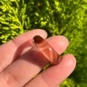 Size 7.5 banded coffee agate ring