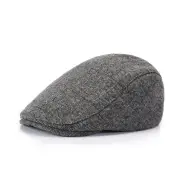 Collrown Men Beret Cap Adjustable Cotton Flat Cap Retro Duck Tongue Cap Warm Forward Cap Driving Hat Newsboy Hats
