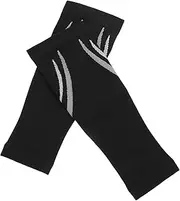 ORFOFE Calf Compression Leg Sleeves Running Gear Bunion Corrector Varicose Veins Treatment for Legs Soccer Shin Guards Horse Treats Scrunched Football Leg Sleeves Polyester Black
