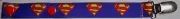 Top quality metal/plastic teeth dummy/pacifier clip/chain/saver: Superman ribbon