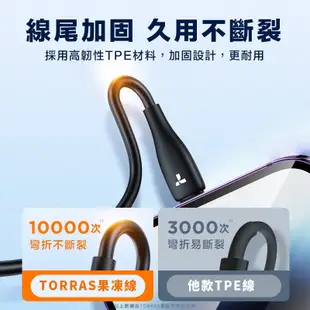 圖拉斯 果凍線 PD快充線 Type-C to Lightning 充電線 傳輸線 數據傳輸 TORRAS