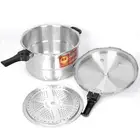 NEW Upgrade Induction and Gas 13.5L Aluminium Pressure Cooker 30cm Canner Pot AU