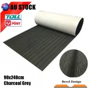 Boat Decking Floor Sheet EVA Foam Marine Faux Teak Nonskid Carpet Charcoal grey