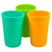 Re-Play recycled tumblers (3) - beach (aqua, green & yellow)