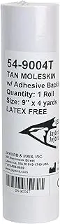 Jaybird & Mais Moleskin Roll [Adhesive-Backed]: 9 in. x 12 ft. (Tan)