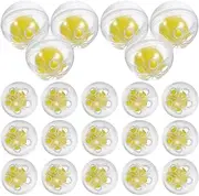 Operitacx 50pcs Rattle Balls Inserts for DIY Crafts and Pet Engaging Noise Maker Insert Balls for Animal Puppets Dolls and Dog Playthings Bright Colors for Interactive Fun