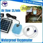 Waterproof Oxygenator Solar Powered Oxygen Pump Aerator Air Stone for Pond Tank