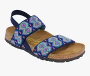 Women's Papillio by Birkenstock Caterina Sandals Stretch Aztec Pattern Size 37/6