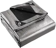Instahut Tarp, 9 X 12M Canvas Tarps Beach Shade Heavy Duty Camping Tent Tarpaulin Black