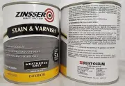 (2 Ct) Zinsser Stain & Varnish Weathered Grey Semi-Gloss Interior 946 mL