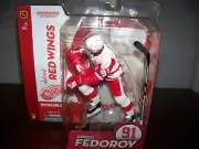 Mcfarlane Toys NHL Series9 Detroit Redwings Sergei Fedorov White Jersey Variant