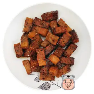 【四季齋】黑胡椒肉丁 素三層肉 素五花肉 素東坡肉 (300g) 約24~26塊 <奶素>