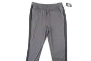 IDEOLOGY ID SIDE STRIPE GRAY LARGE 34-36 PERFORMANCE JOGGER SWEATPANTS PANTS