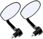 GETAJGHSD Motorcycle Side Mirror Aluminum Bar End Rearview Mirror Easy Install Widely Used for Vehicles