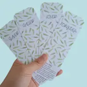 Lot of 4 Bookmark, cardstock paper, Matte Laminated, Christian , Spring, Tea Tre