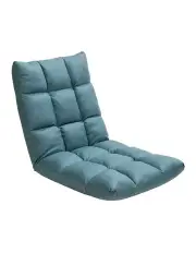 [SOGA] Foldable Lounge Floor Recliner Adjustable Gaming Sofa Bed in Green