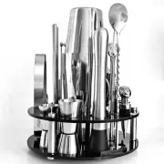 30pc Cocktail Mixer Shaker Bartender Tool Set Stainless Steel Cocktails Drinks