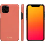 Mode London - iPhone 11 Pro Max & Xs Max Phone Case - Rusty Rose - Handcrafted from Full-Grain Saffiano Leather